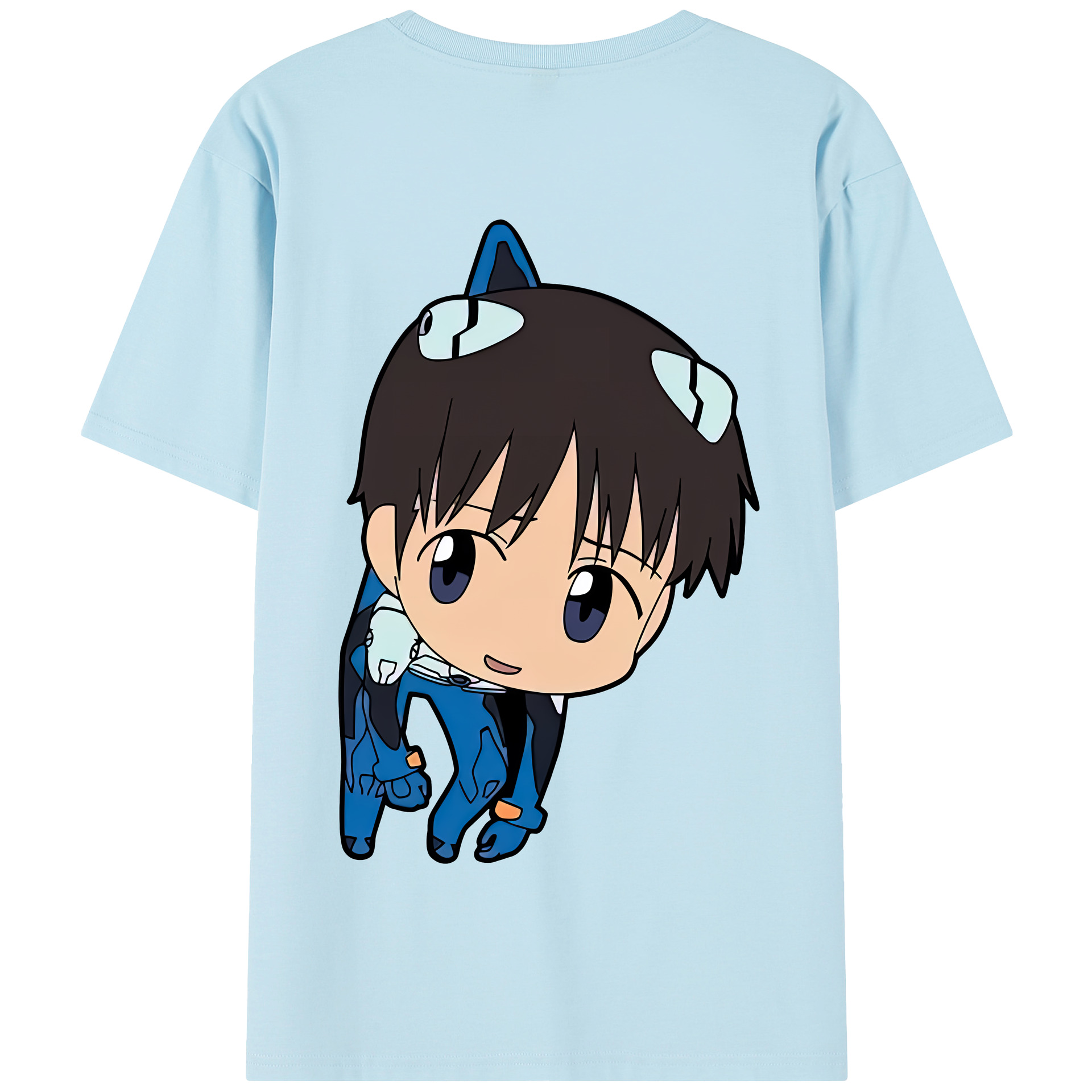 （画像用） EVA 新世紀エヴァンゲリオン 綿100％半袖Tシャツ（背面プリント）